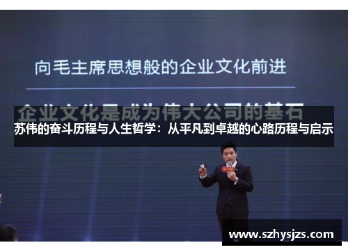 苏伟的奋斗历程与人生哲学：从平凡到卓越的心路历程与启示